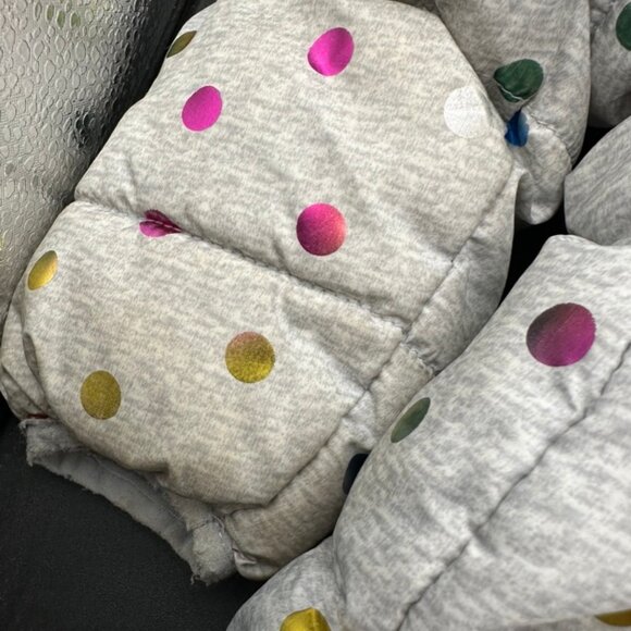 Wonder Nation Grey Multicolored Grils' Puffer Coat Size 2T Length 14.50 Inches - Picture 9 of 9